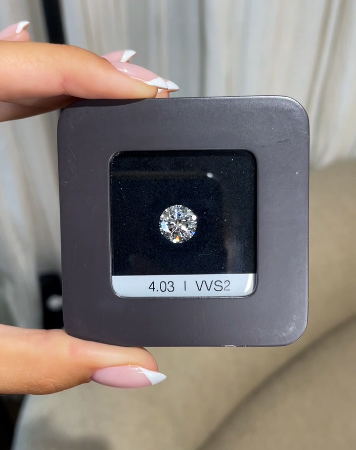 Бриллиант Круглый 4.03 крт