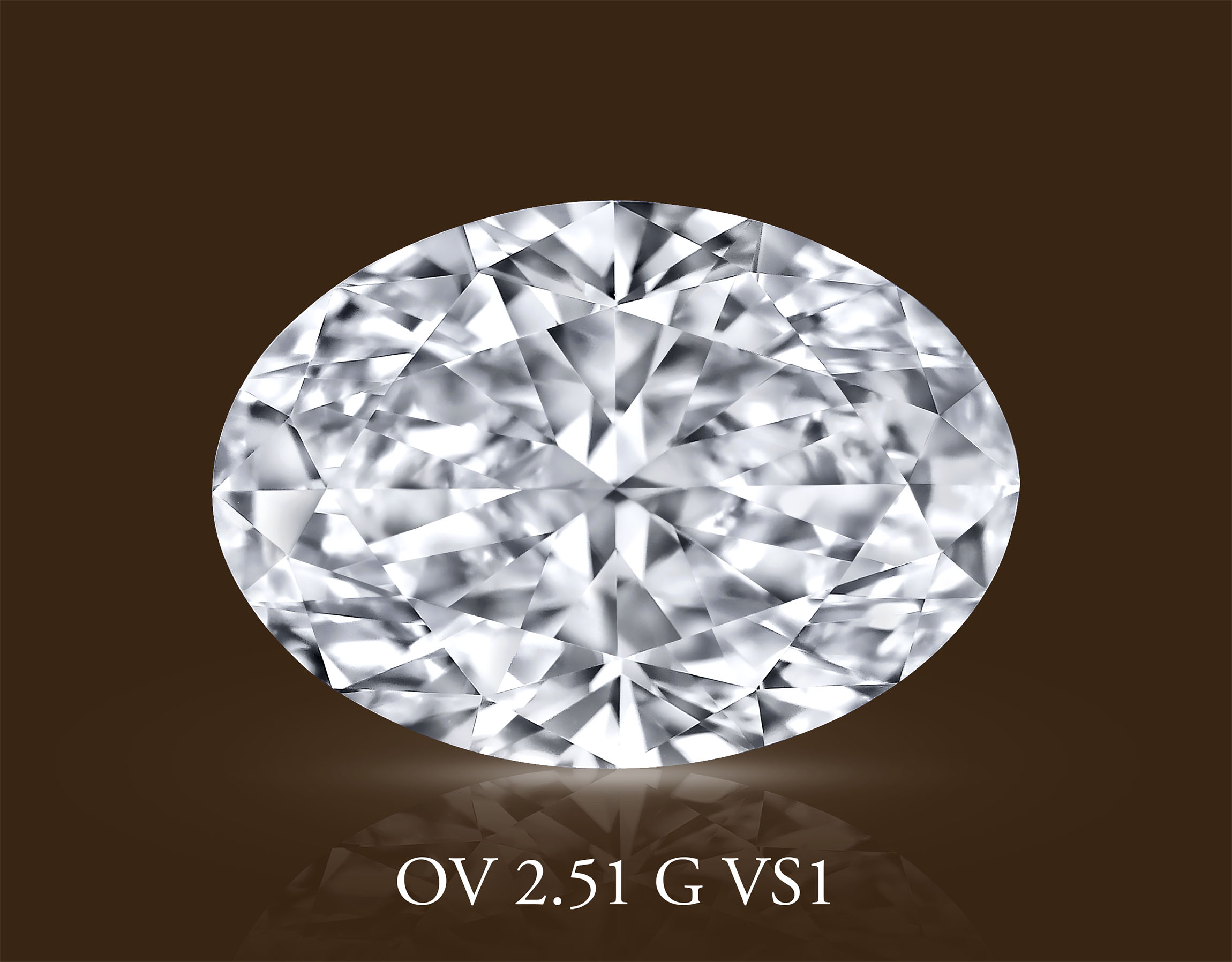 Бриллиант Овал 2.51 крт