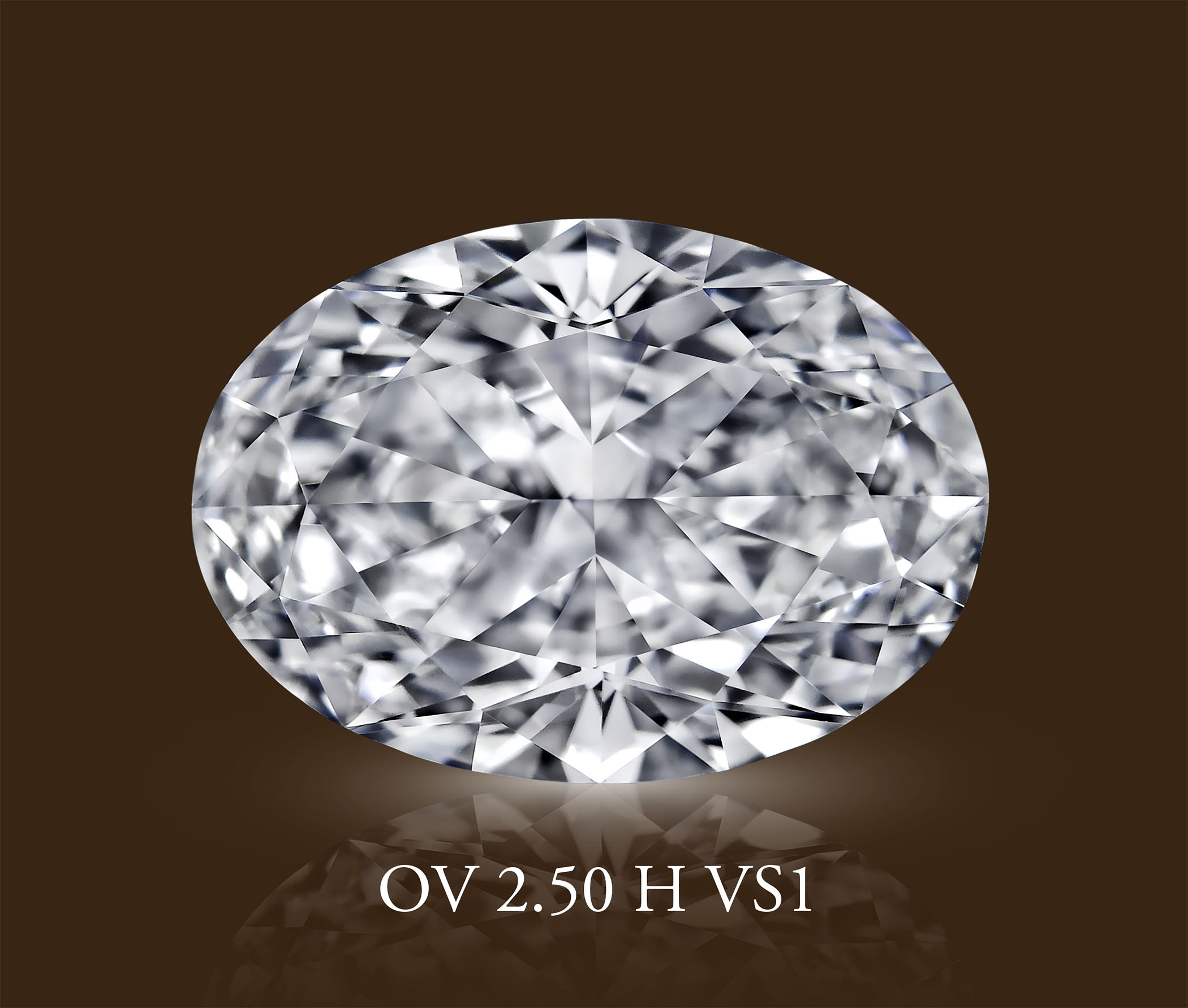 Бриллиант Овал 2.50 крт